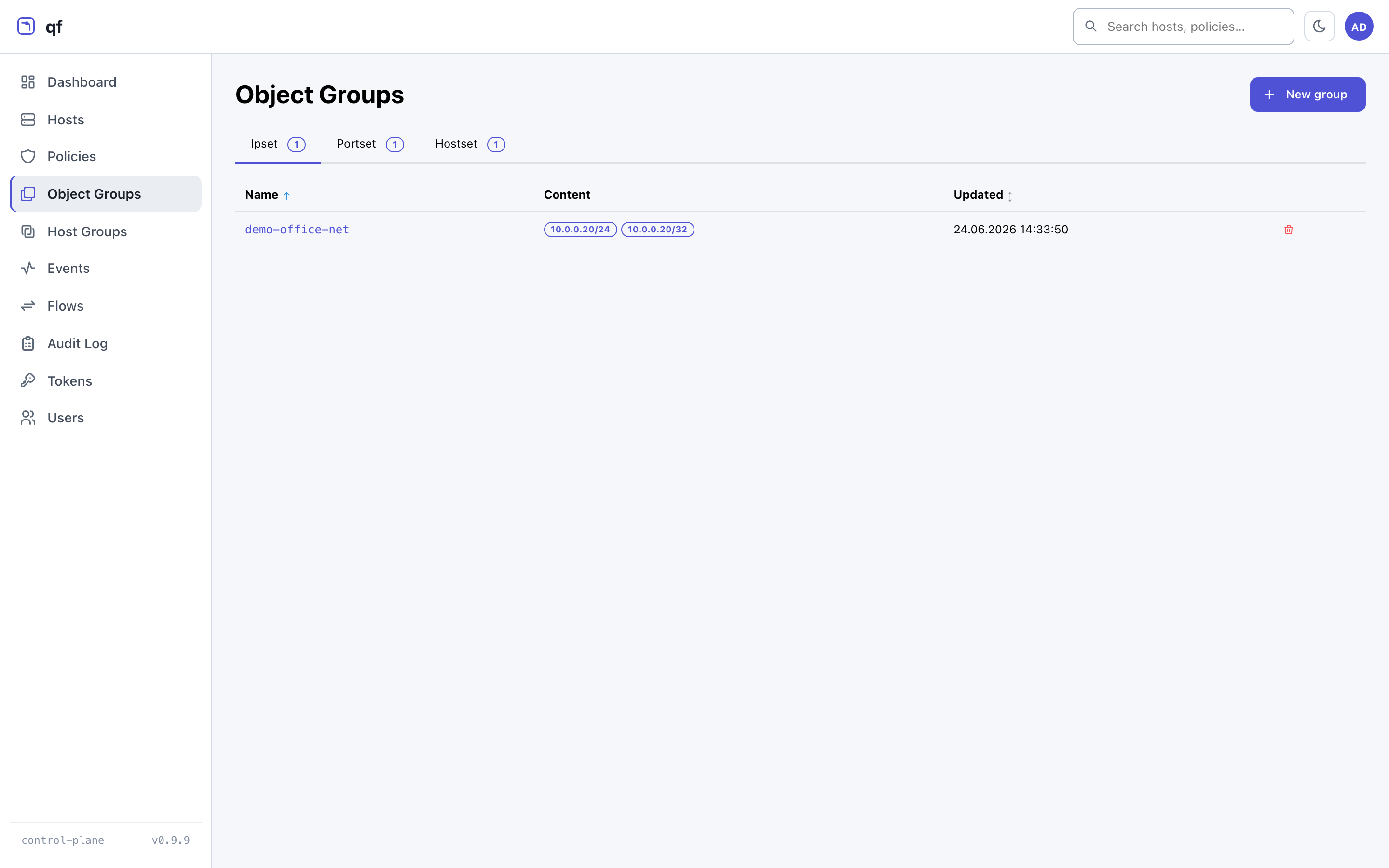 Object Groups